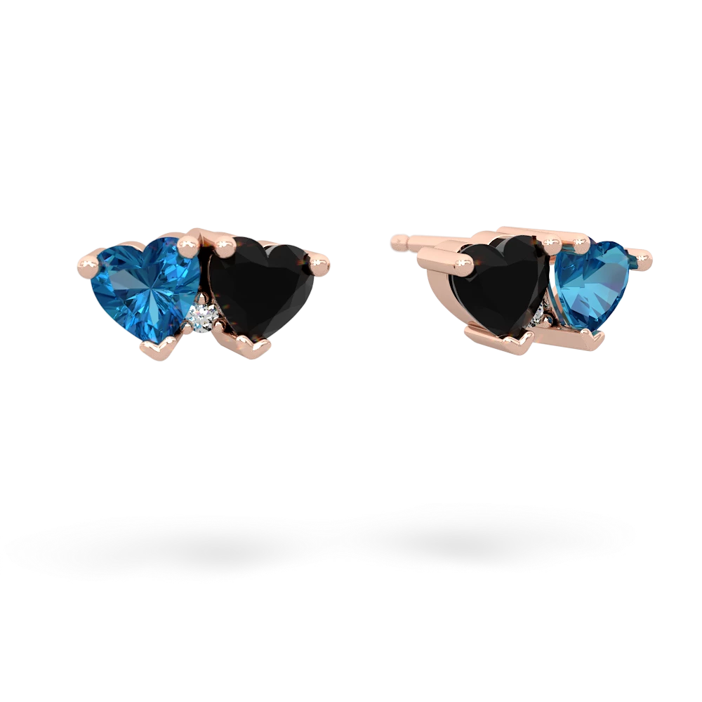 London Topaz Sweethearts 14K Rose Gold earrings E5260