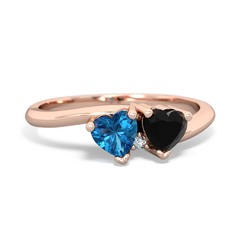 London Topaz Sweethearts 14K Rose Gold ring R5260