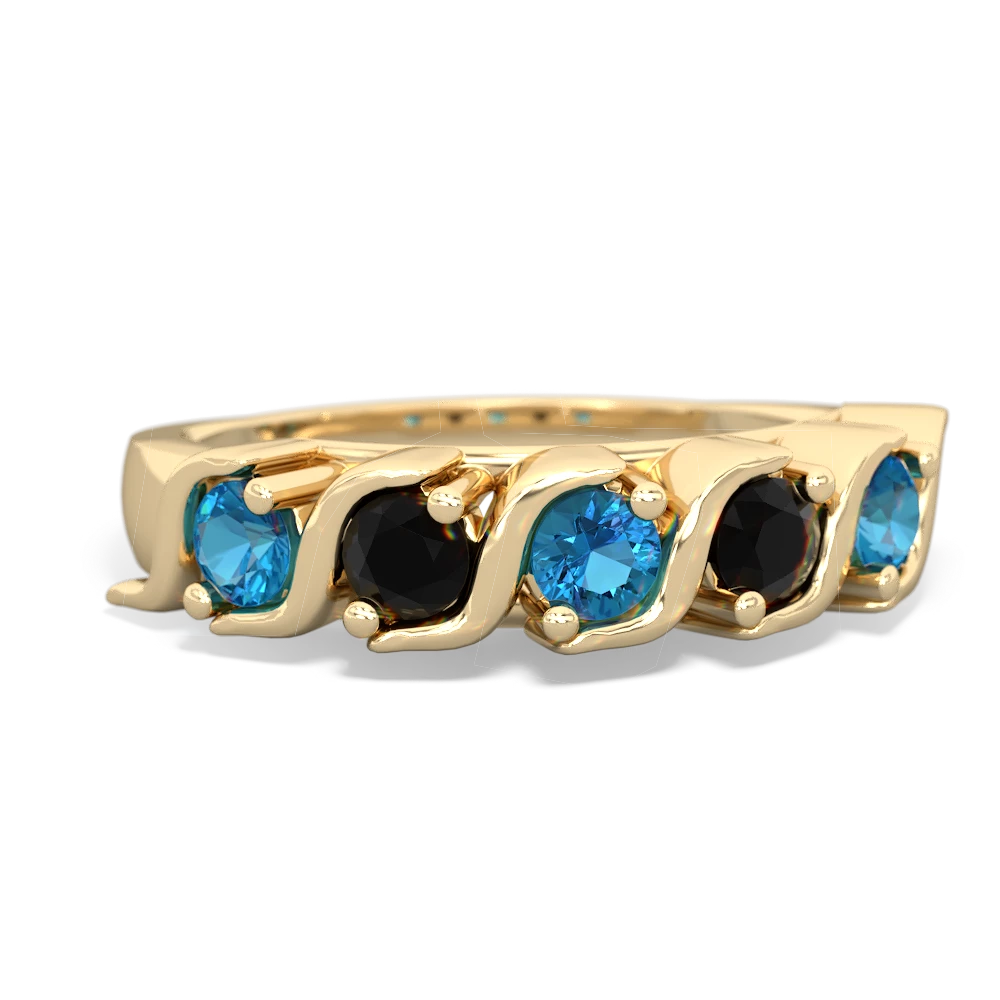 London Topaz Anniversary Band 14K Yellow Gold ring R2089