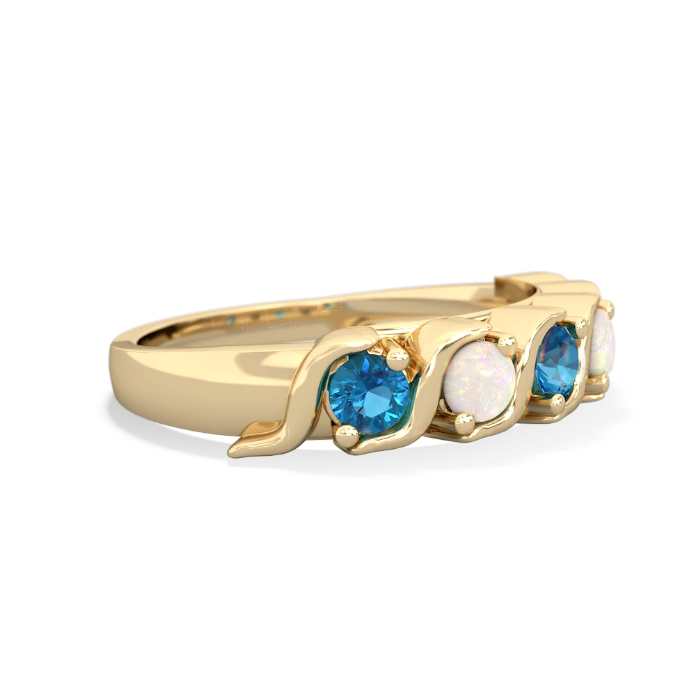 London Topaz Anniversary Band 14K Yellow Gold ring R2089