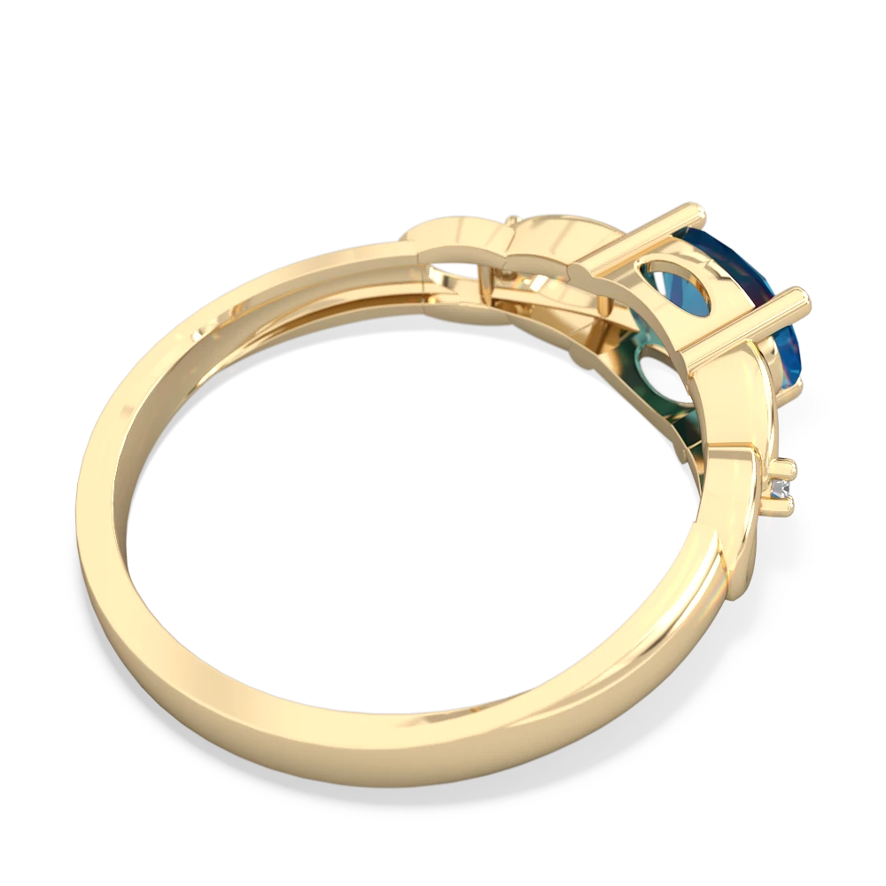 London Topaz Links 14K Yellow Gold ring R4032