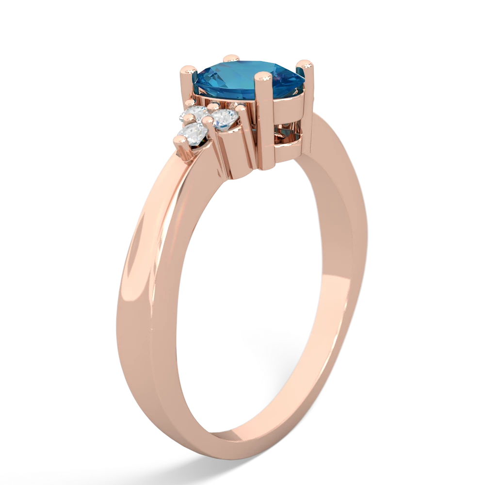 London Topaz Simply Elegant 14K Rose Gold ring R2113