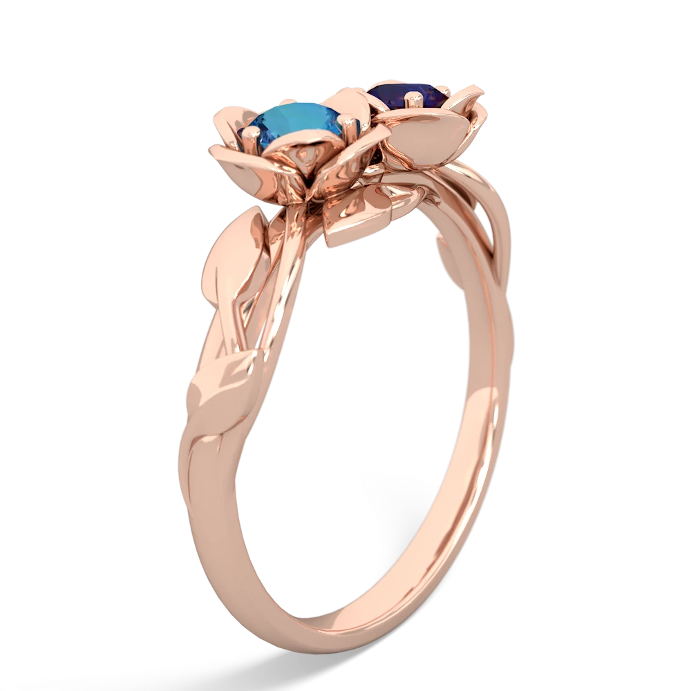 London Topaz Rose Garden 14K Rose Gold ring R5510