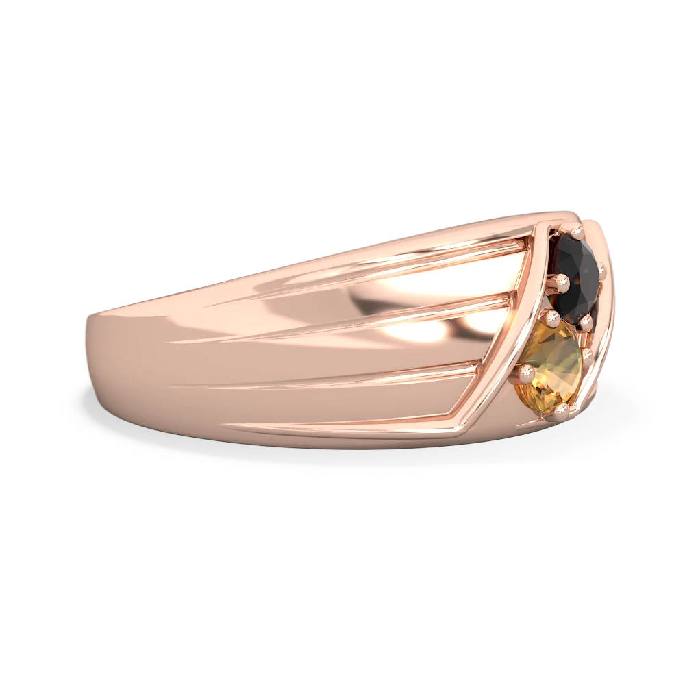 Onyx Men's Streamline 14K Rose Gold ring R0460