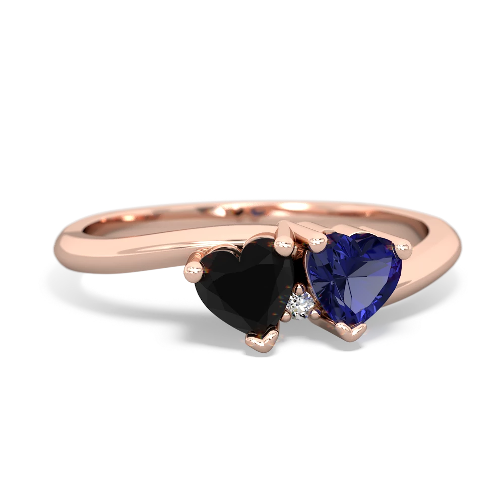 Onyx Sweethearts 14K Rose Gold ring R5260