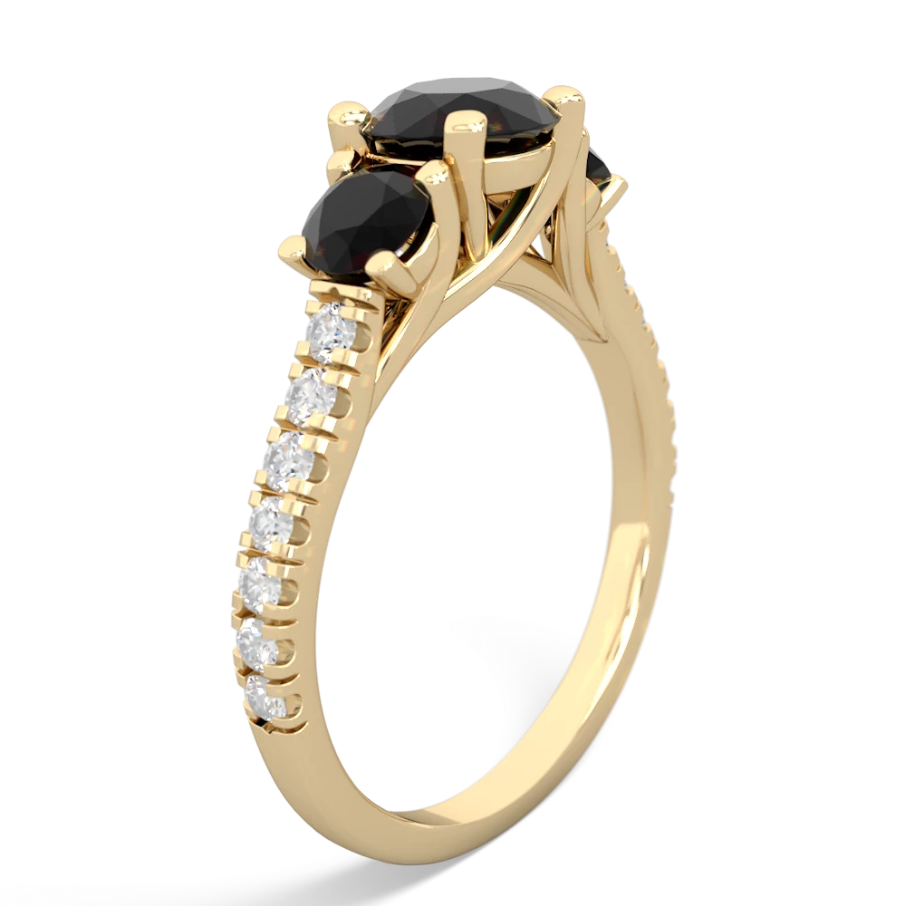 Jade Pave Trellis 14K Yellow Gold ring R5500