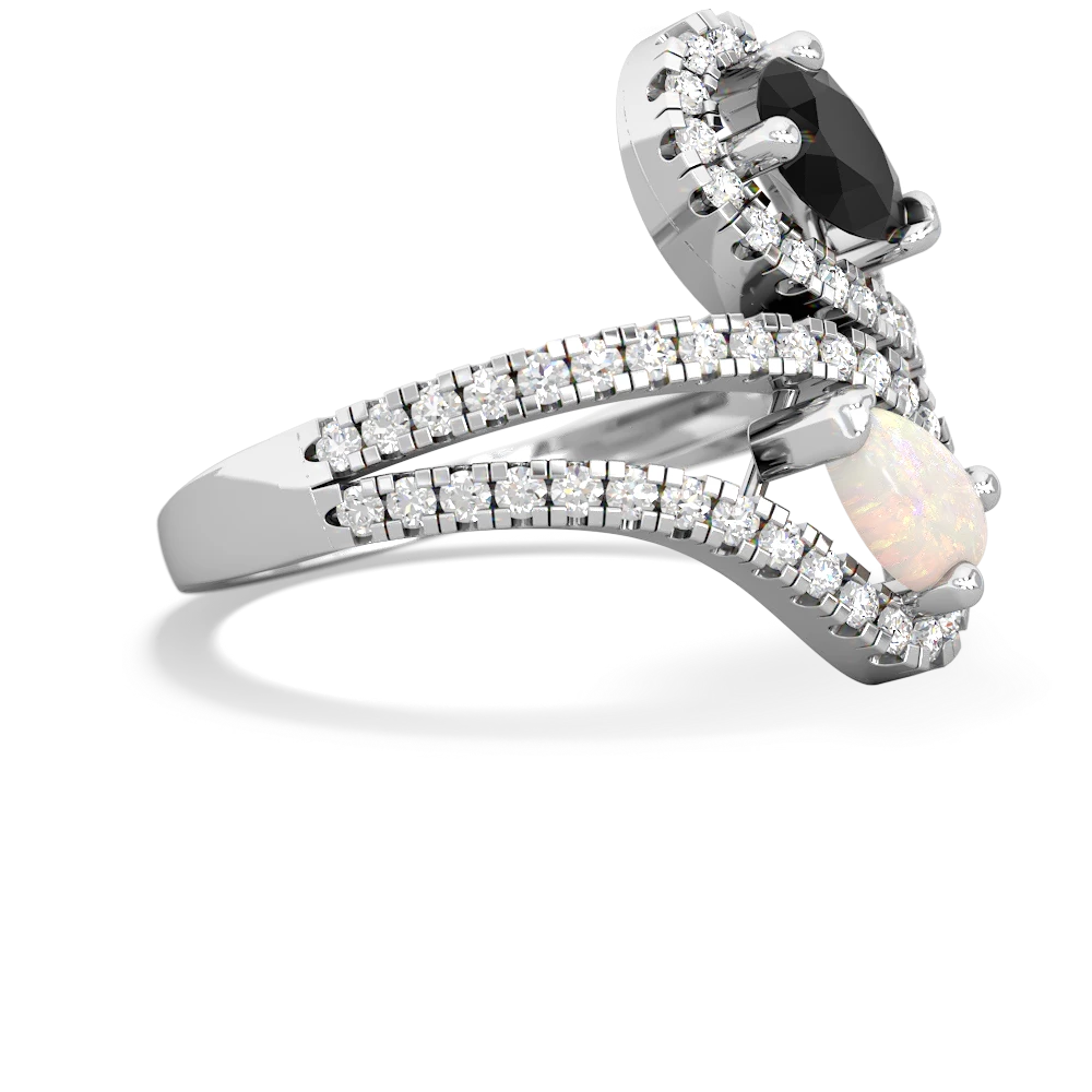 Onyx Diamond Dazzler 14K White Gold ring R3000