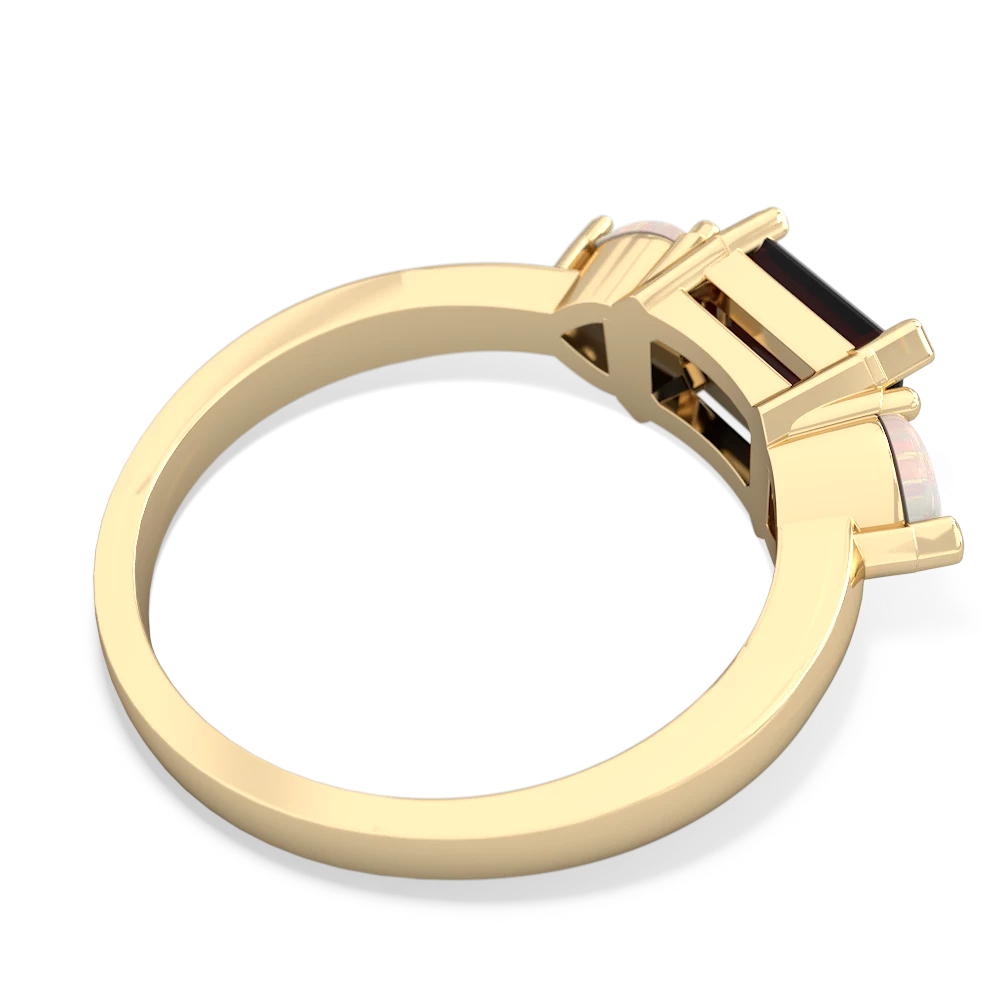 Onyx Three Stone 14K Yellow Gold ring R5235