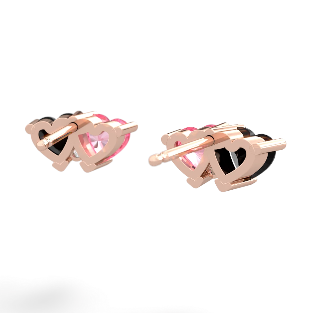 Onyx Sweethearts 14K Rose Gold earrings E5260