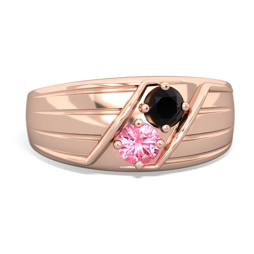 Onyx Men's Streamline 14K Rose Gold ring R0460