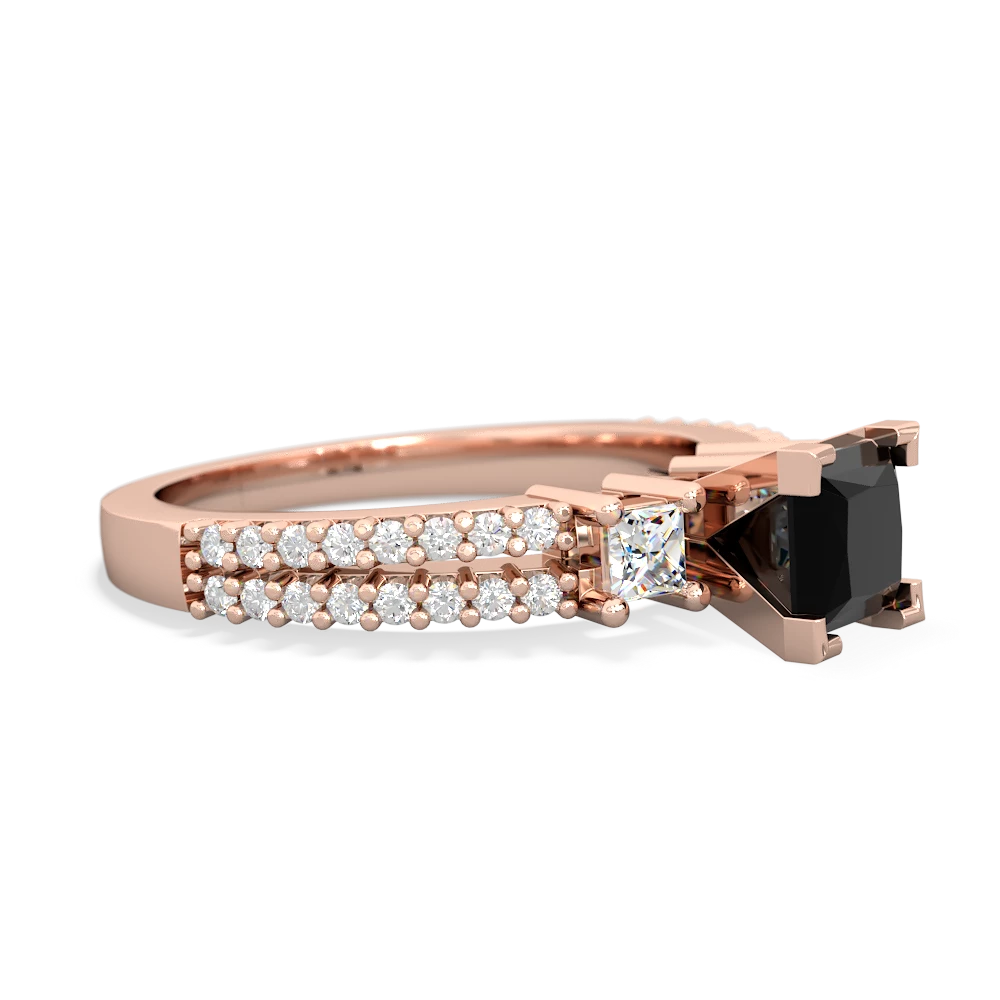 Onyx Classic 5Mm Square Engagement 14K Rose Gold ring R26435SQ