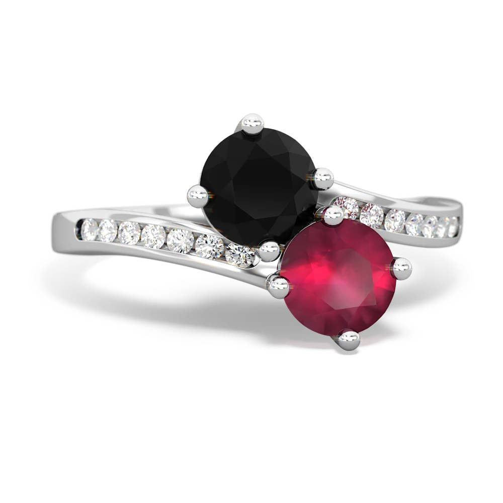 Oval Ruby Engagement Ring in 14k Gold / Natural Ruby Ring In 14K White Gold  / July Birthstone / Gemstone Ring - Gems N Diamond