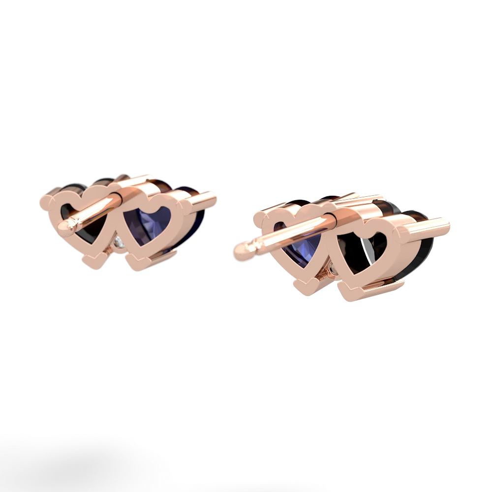 Onyx Sweethearts 14K Rose Gold earrings E5260