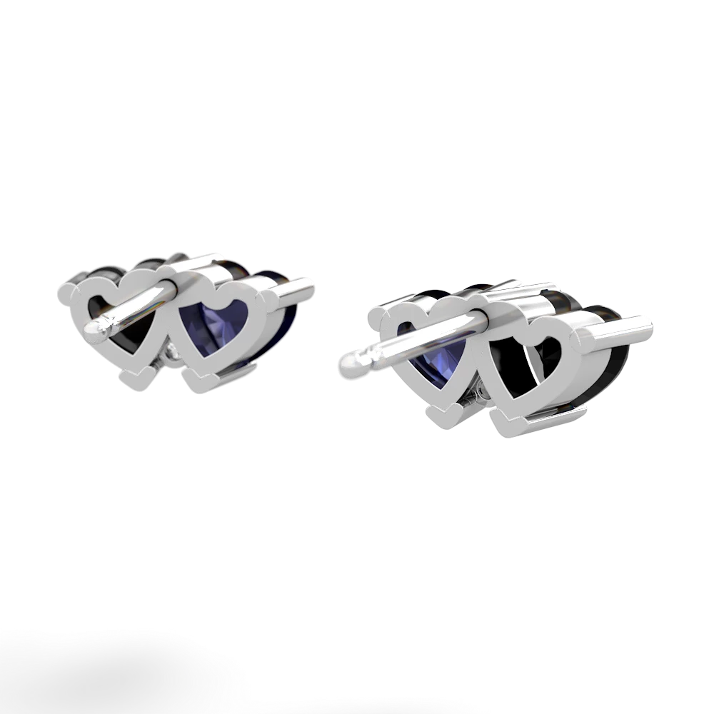 Onyx Sweethearts 14K White Gold earrings E5260