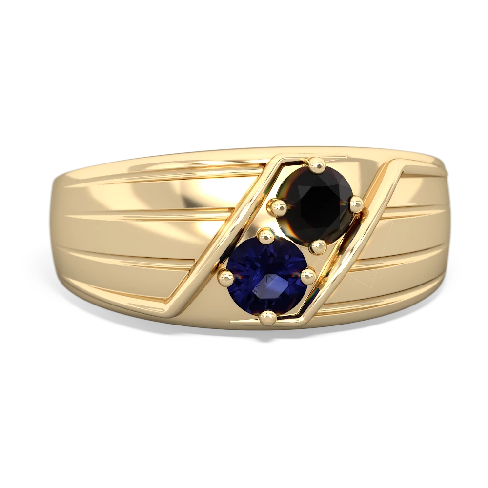 Onyx Men's Streamline 14K Yellow Gold ring R0460