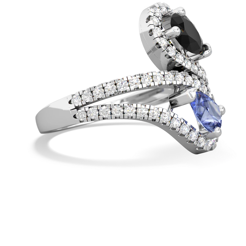 Onyx Diamond Dazzler 14K White Gold ring R3000