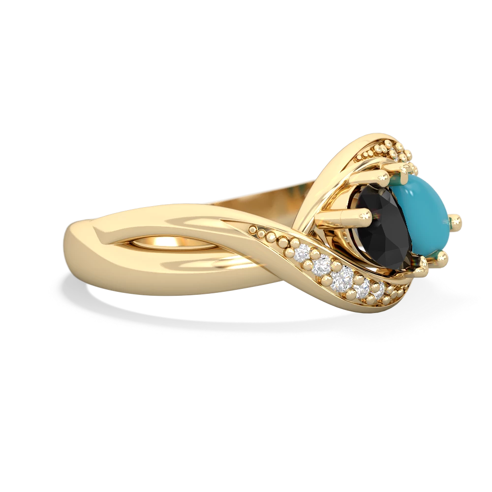 Onyx Summer Winds 14K Yellow Gold ring R5342