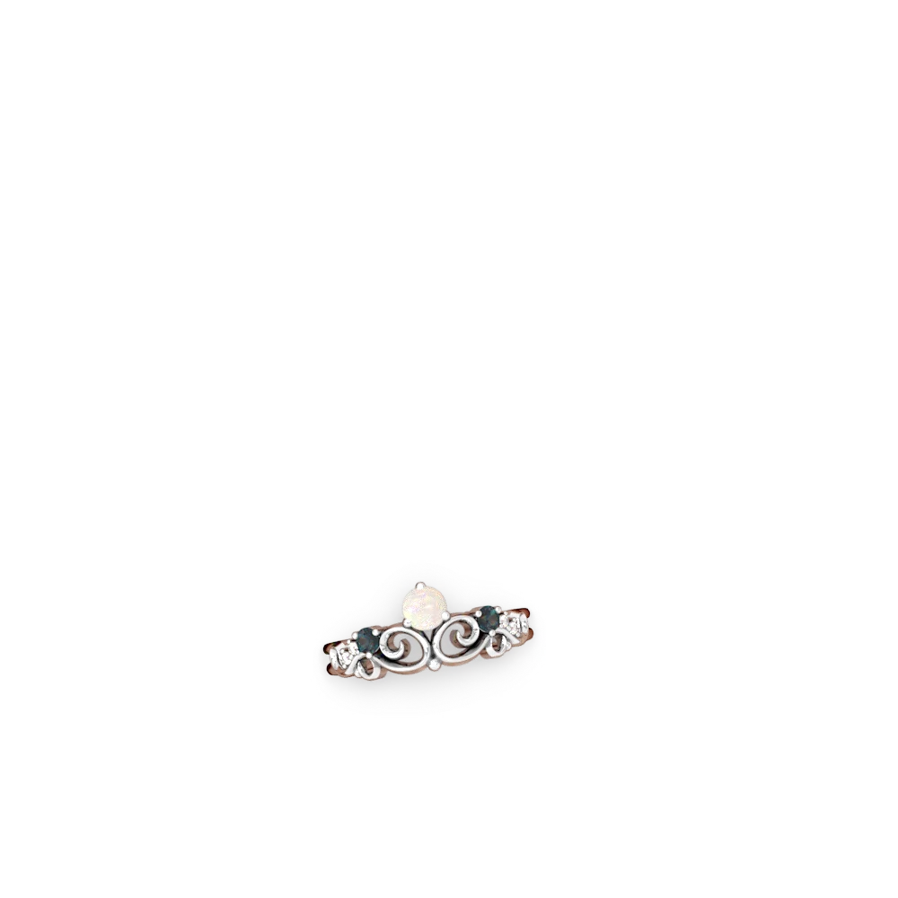 Opal Crown Keepsake 14K White Gold ring R5740