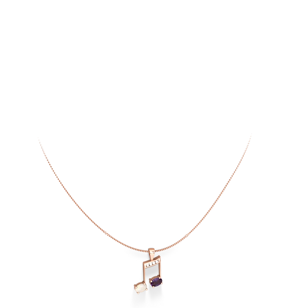 Opal Color Of Music 14K Rose Gold pendant P3334