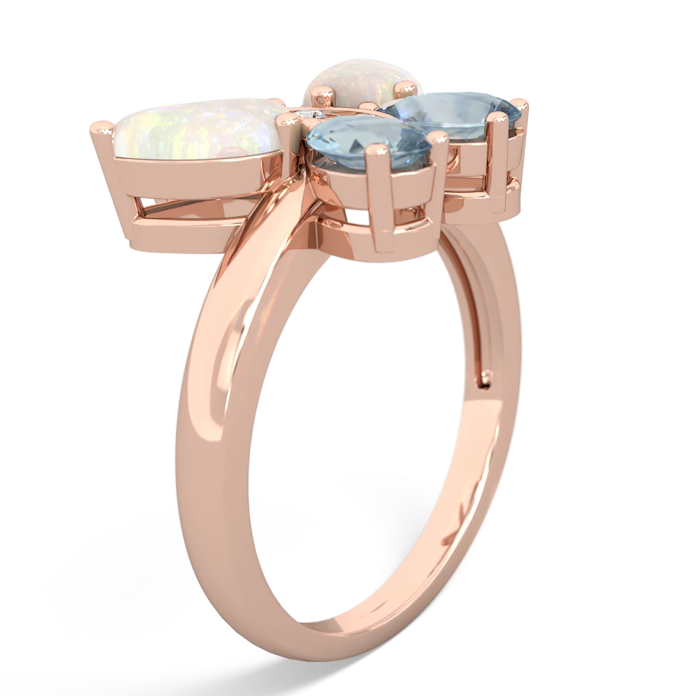 Opal Butterfly 14K Rose Gold ring R2215