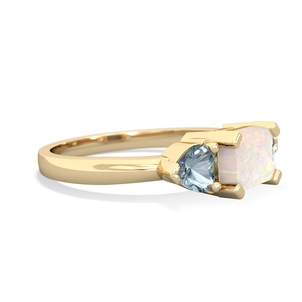 Opal Three Stone 14K Yellow Gold ring R5235