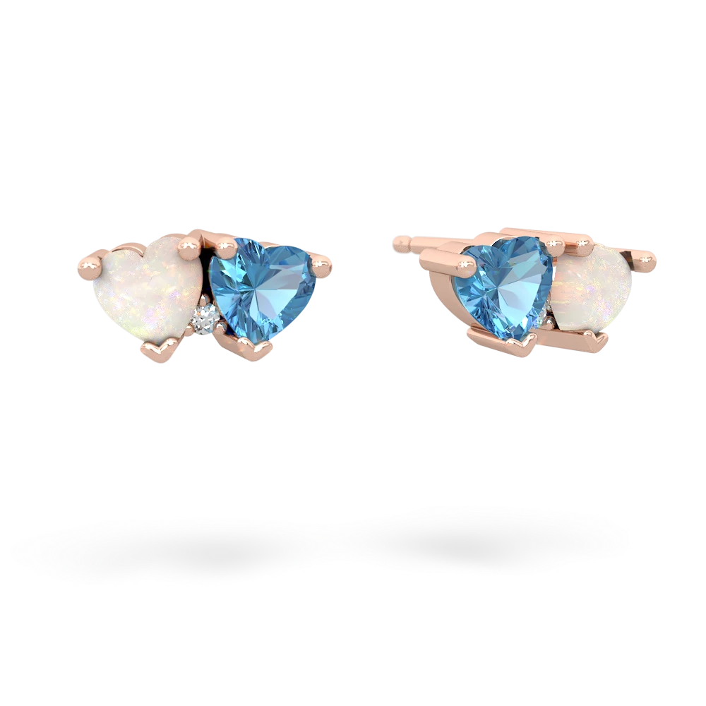 Opal Sweethearts 14K Rose Gold earrings E5260