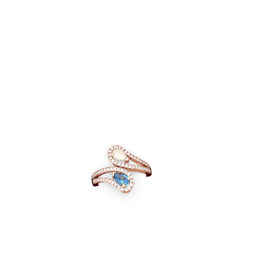 Opal Diamond Dazzler 14K Rose Gold ring R3000