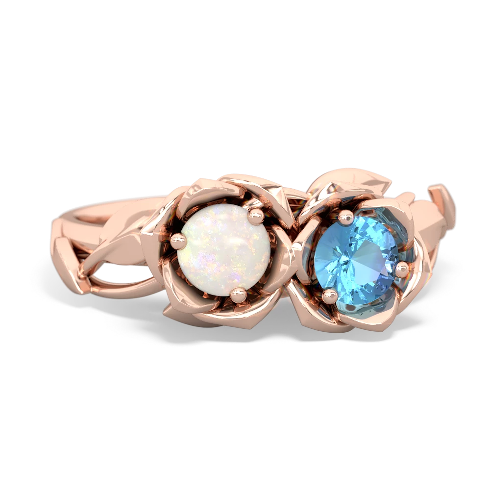 Opal Rose Garden 14K Rose Gold ring R5510