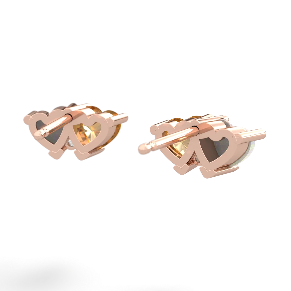 Opal Sweethearts 14K Rose Gold earrings E5260