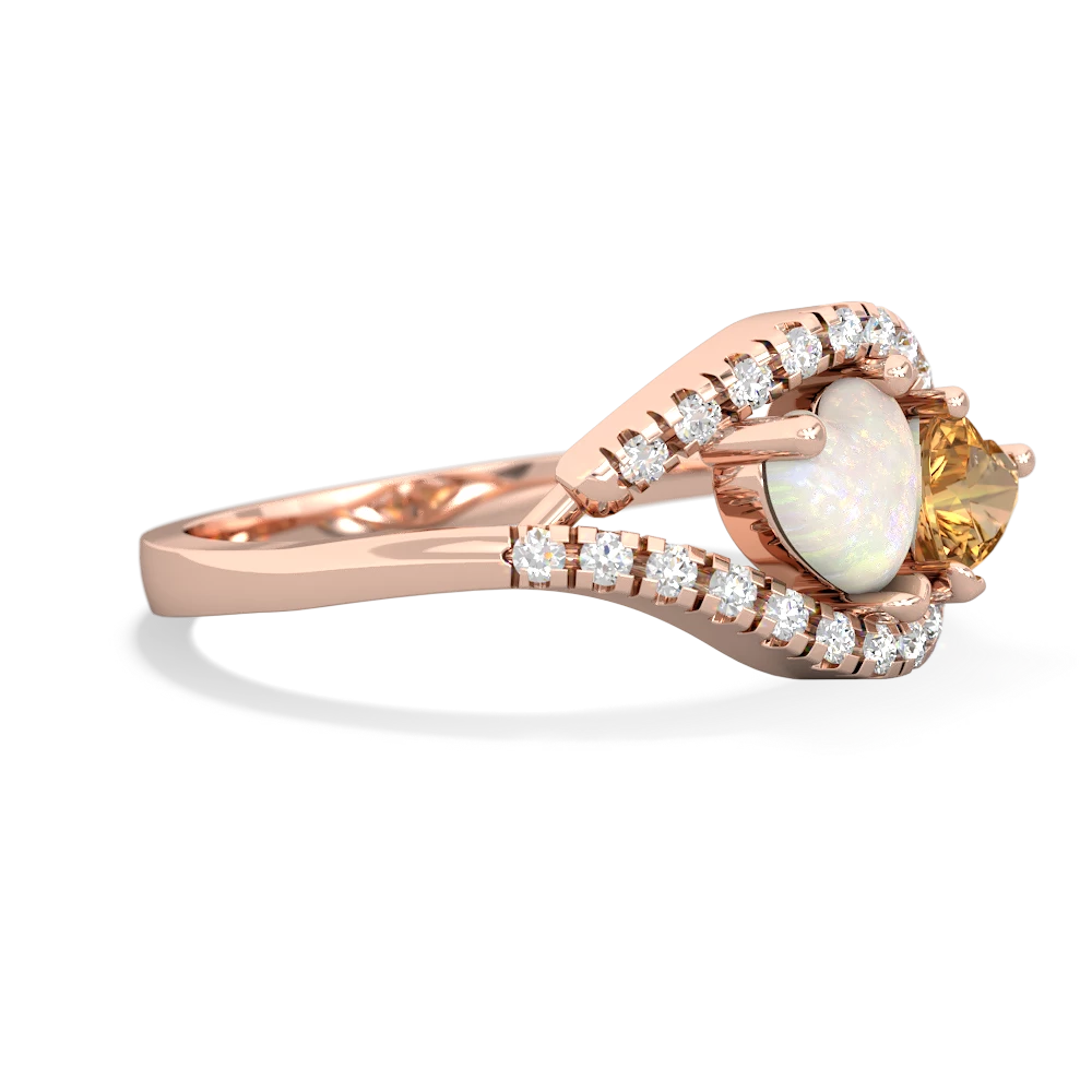 Opal Mother And Child 14K Rose Gold ring R3010