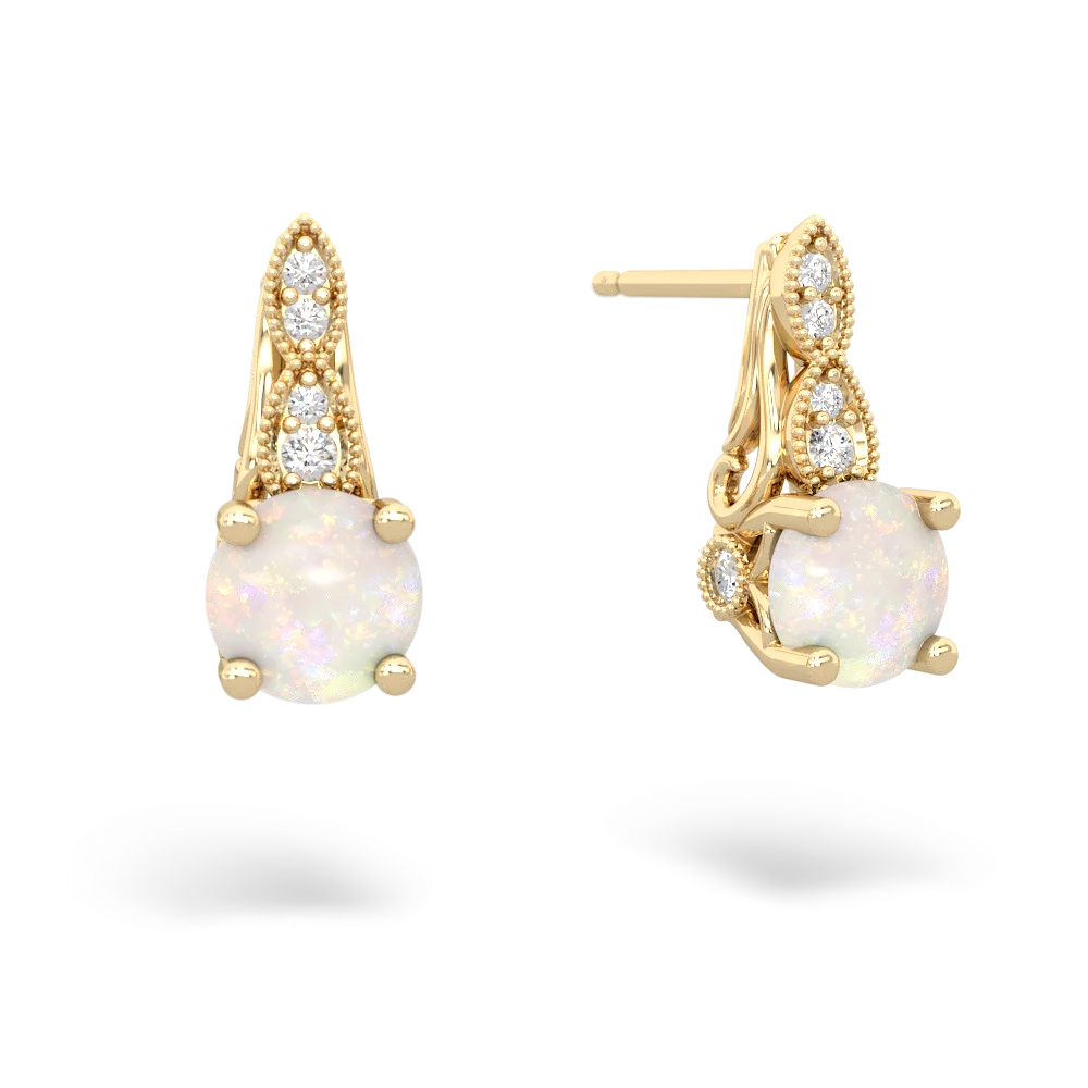 Opal Antique Elegance 14K Yellow Gold earrings E3100