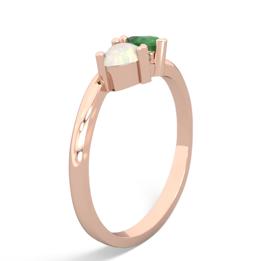 Opal Sweethearts 14K Rose Gold ring R5260