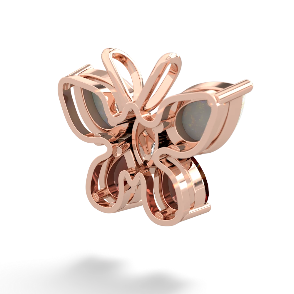 Opal Butterfly 14K Rose Gold pendant P2215