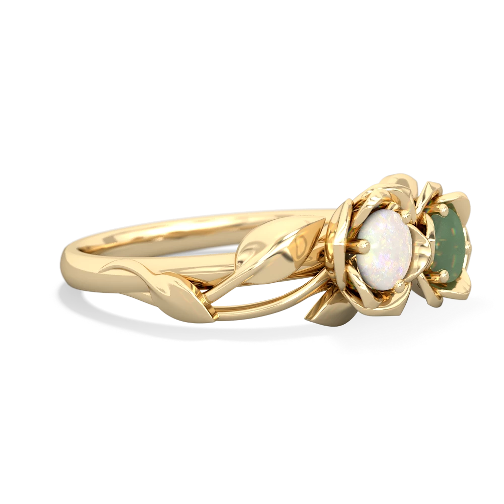 Opal Rose Garden 14K Yellow Gold ring R5510