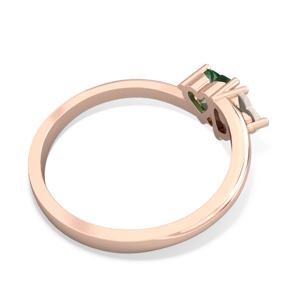 Opal Sweethearts 14K Rose Gold ring R5260