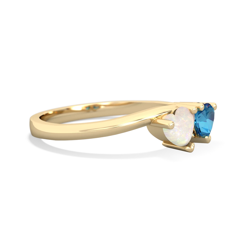 Opal Sweethearts 14K Yellow Gold ring R5260