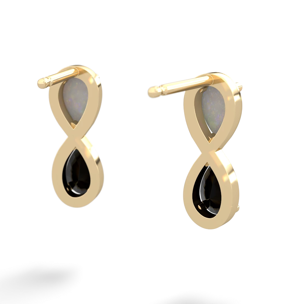 Opal Infinity 14K Yellow Gold earrings E5050