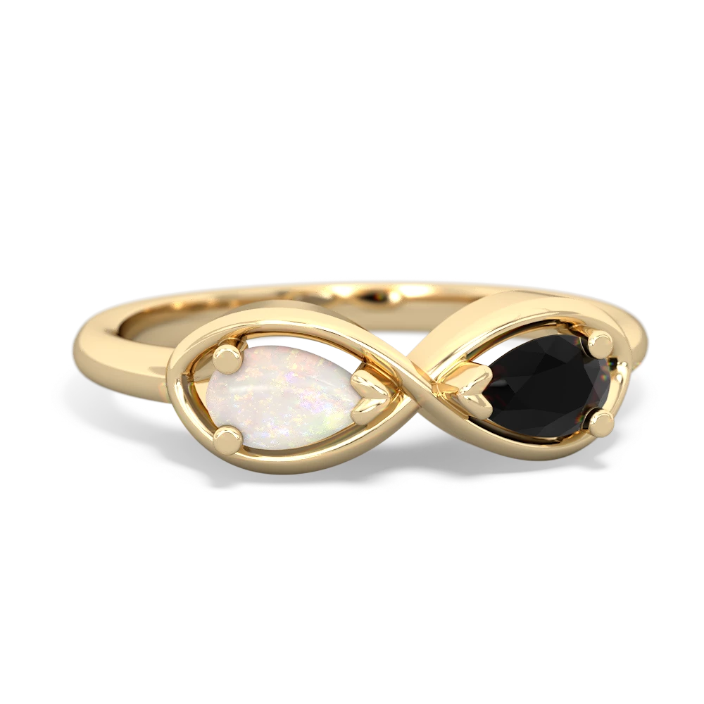 Opal Infinity 14K Yellow Gold ring R5050