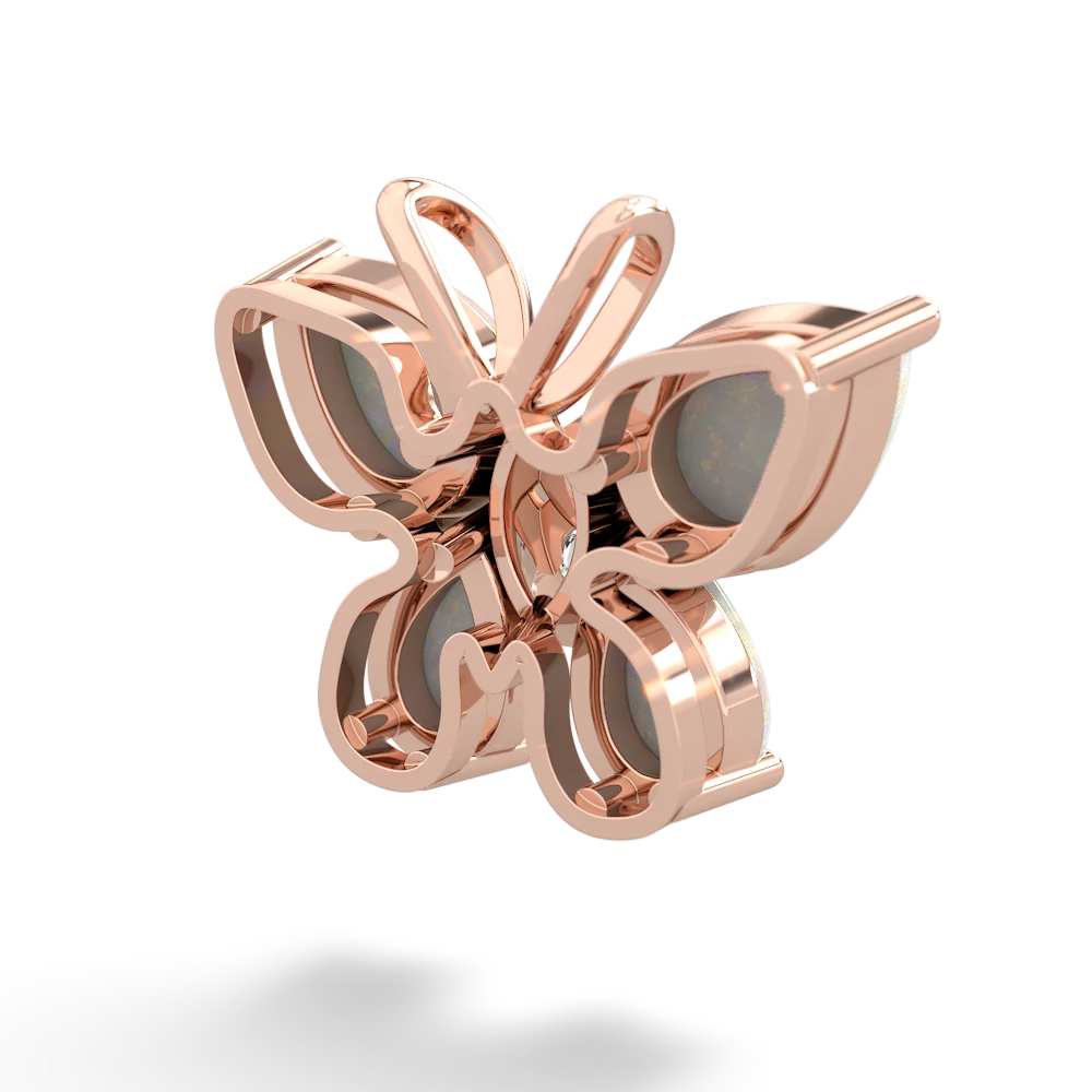 Opal Butterfly 14K Rose Gold pendant P2215