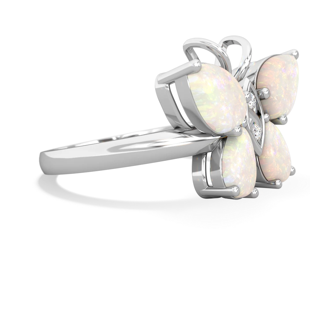 Opal Butterfly 14K White Gold ring R2215