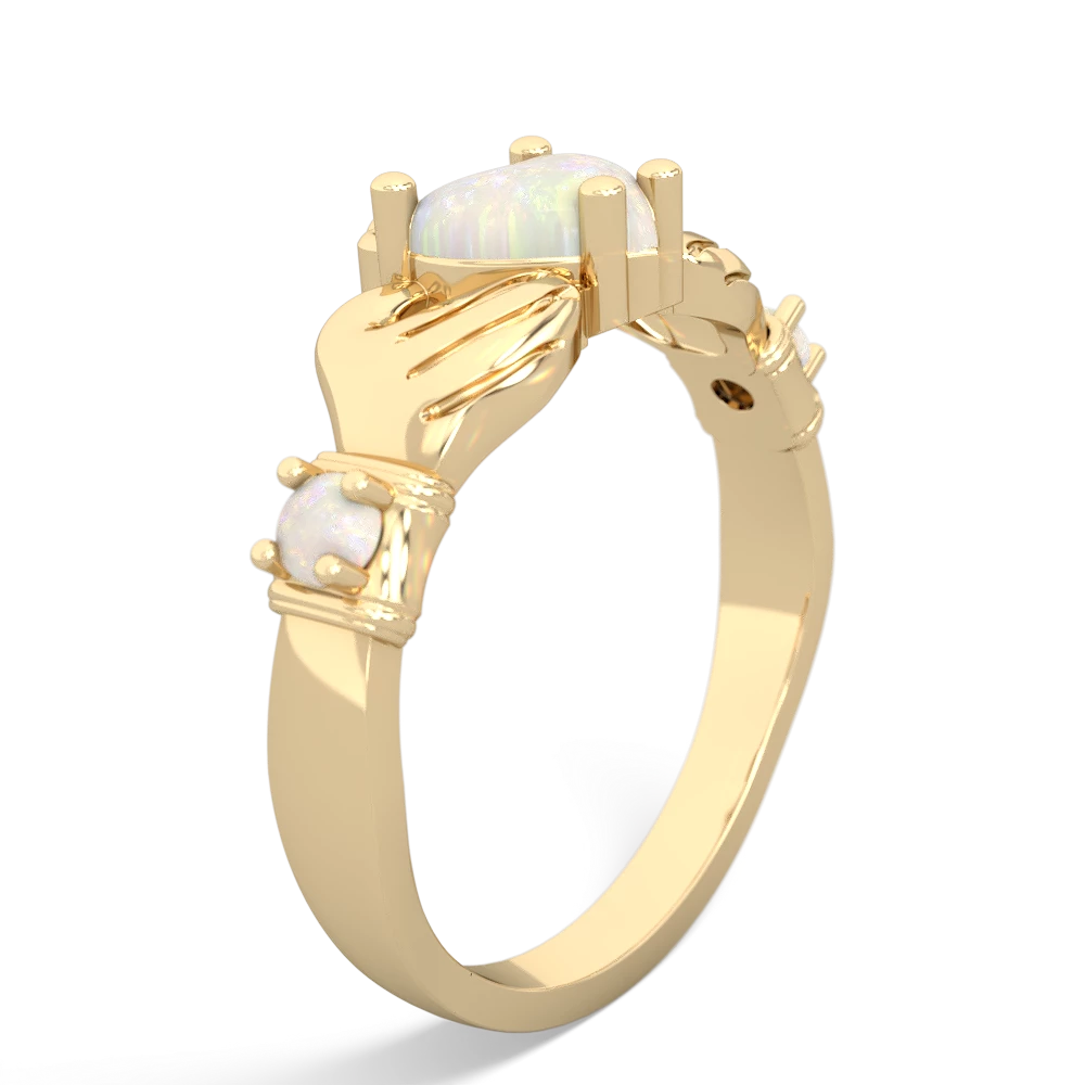 Citrine Claddagh Keepsake 14K Yellow Gold ring R5245