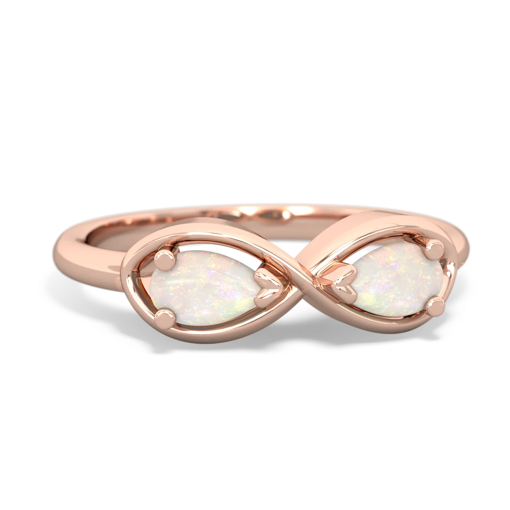 Opal Infinity 14K Rose Gold ring R5050