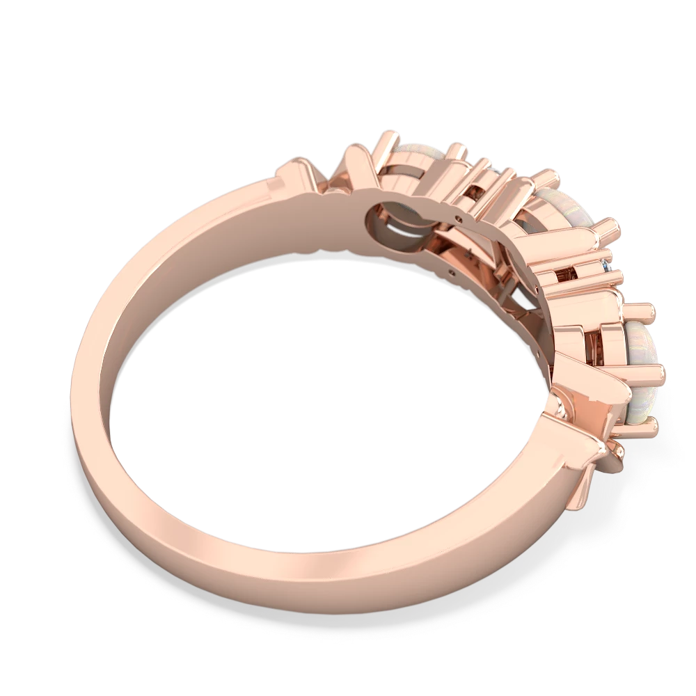 Jade Hugs And Kisses 14K Rose Gold ring R5016