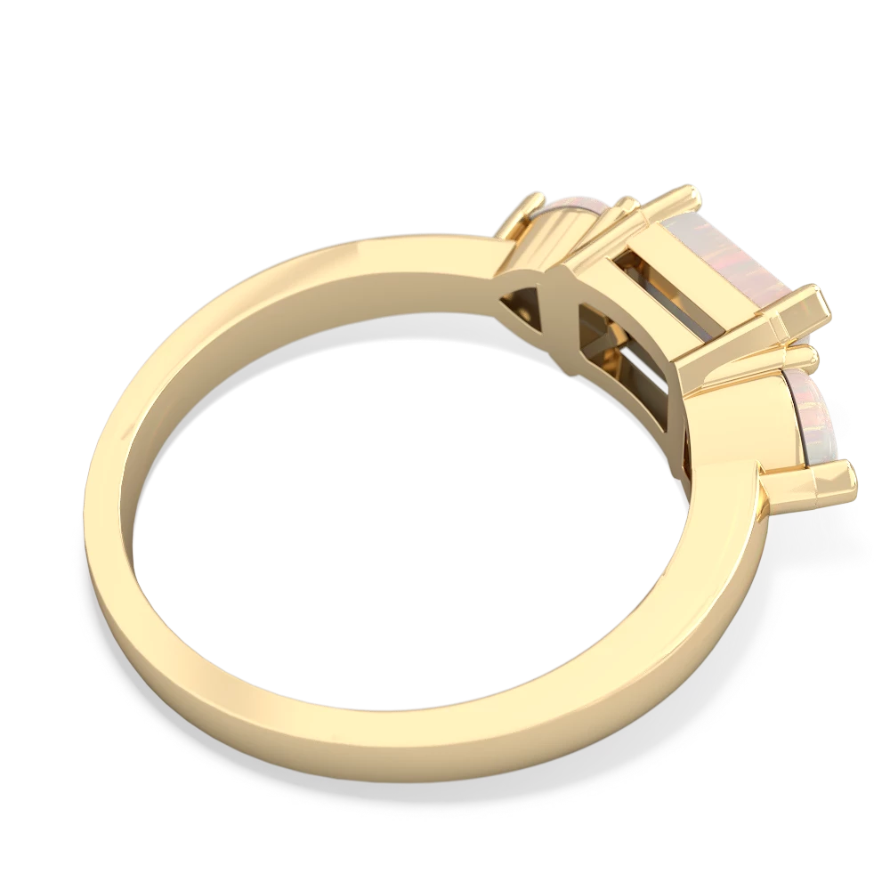 Onyx Three Stone 14K Yellow Gold ring R5235