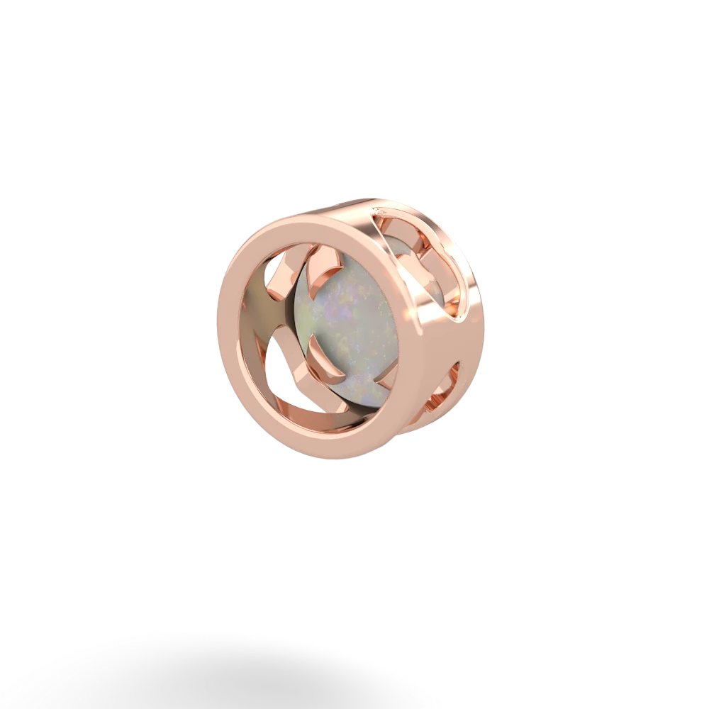 Opal 6Mm Slide 14K Rose Gold pendant P3786