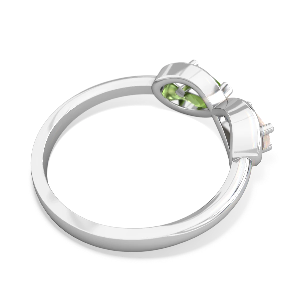 Opal Infinity 14K White Gold ring R5050