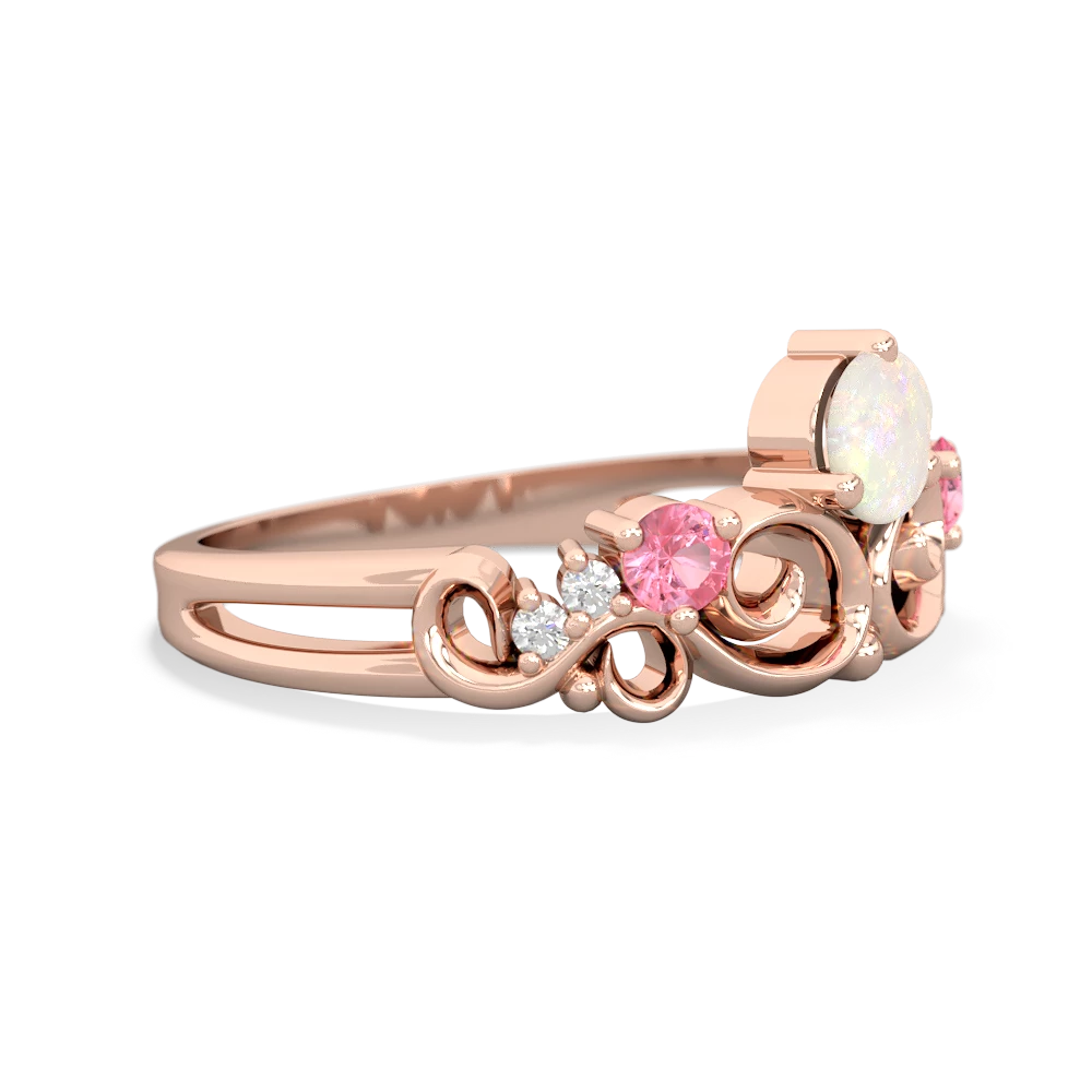 Opal Crown Keepsake 14K Rose Gold ring R5740