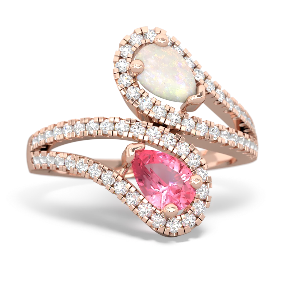 Opal Diamond Dazzler 14K Rose Gold ring R3000