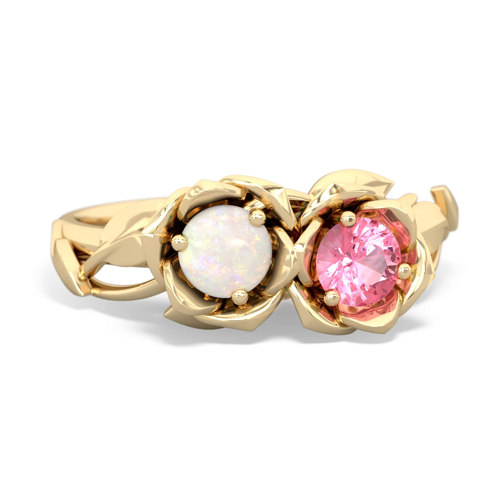 Opal Rose Garden 14K Yellow Gold ring R5510