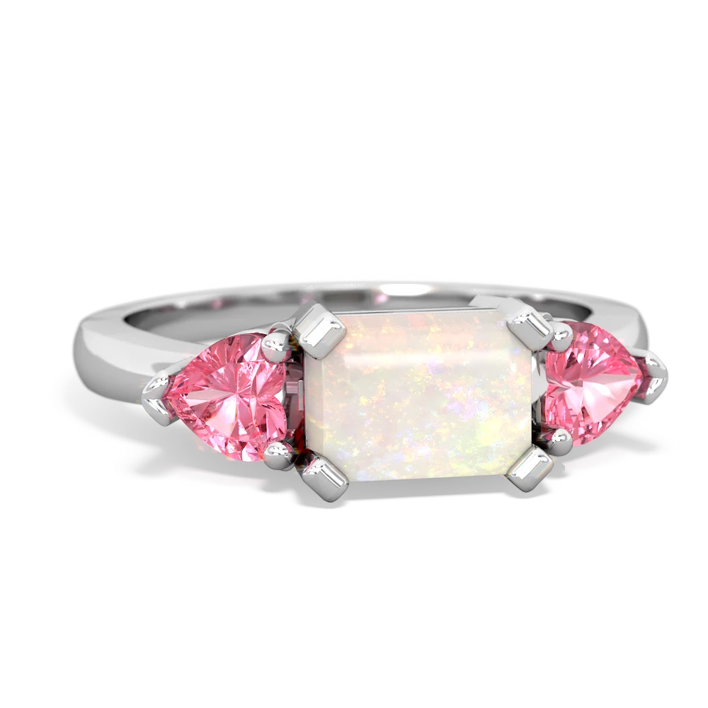 Pink sapphire and opal on sale ring